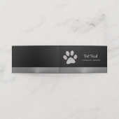 Carte De Fidélité Paw Chien Argent sur le service Grossiste pour Ani (Extérieur déplié)