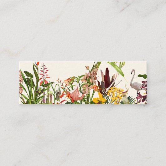 Carte De Fidélité Paysage botanique tropical. (Devant)