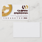 Carte de fidélité perforée Café enseigne monogramm (Devant / Derrière)