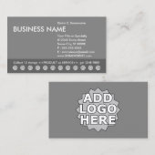 carte de fidélité personnalisable couleur avec log (Devant / Derrière)