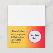 Carte De Fidélité Personnalisé (Extérieur déplié)