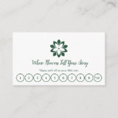 Carte de fidélité personnalisée aux fleuristes bla (Devant)