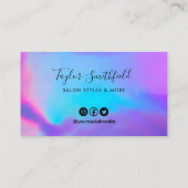 Carte de fidélité personnalisée Faux Holographique (Dos)