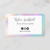 Carte de fidélité personnalisée Faux Pastel (Dos)