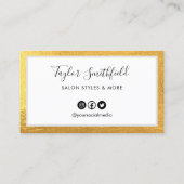 Carte de fidélité personnalisée Gold (Dos)