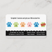 Carte de fidélité personnalisée Grooming (Dos)