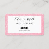 Carte de fidélité personnalisée Parties scintillan (Dos)