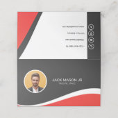 Carte de fidélité personnalisée pour entreprise (Extérieur déplié)