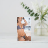 Carte De Fidélité Photo Bikini Coffee Drive-Thru (Debout devant)