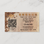 Carte de fidélité Photo QR Code WiFi Café (Devant)