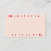 Carte De Fidélité Photo Tidepool Bikini Barista Double Number Coffee (Dos)