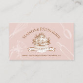 Carte De Fidélité Pink Cupcake Pastry Chef Baking Utensils Bakery (Devant)