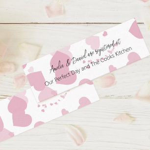Carte De Fidélité Pink Love Heart Bridal Registry Insertion