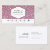 Carte de fidélité PINK PARTIES SCINTILLANT Salon (Devant / Derrière)