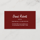 Carte De Fidélité Pizza Pasta Restaurant Bois rustique (Dos)