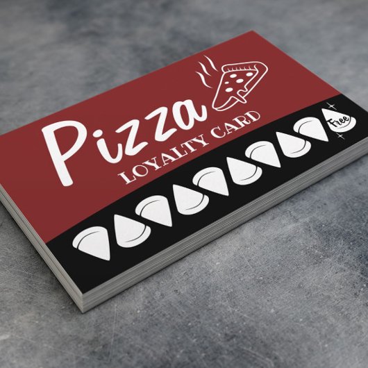 Carte De Fidélité Pizza Pasta Restaurant Loyalty Punch
