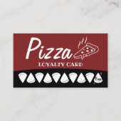 Carte De Fidélité Pizza Pasta Restaurant Loyalty Punch (Devant)