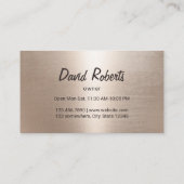 Carte De Fidélité Pizza Pasta Restaurant Modern Gold Loyalty Punch (Dos)