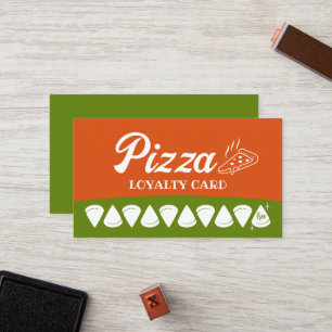 Carte De Fidélité Pizza Shop Pasta Restaurant Loyalty Punch