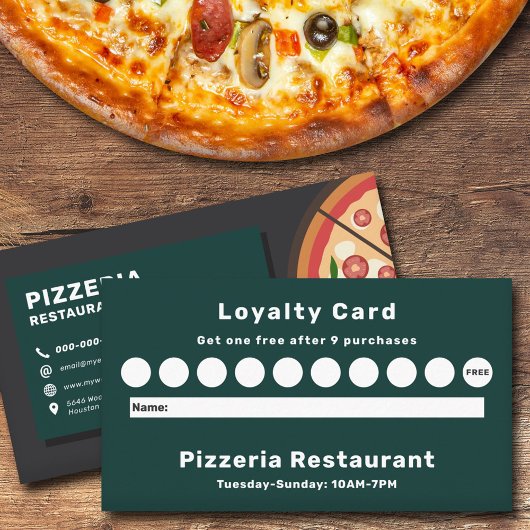 Carte de fidélité Pizzeria Restaurant