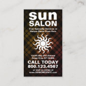 Carte De Fidélité plaid spray tan punch card (Dos)