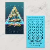 Carte De Fidélité plante d'or de café (Devant / Derrière)