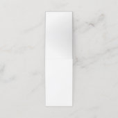 Carte de fidélité pliée (Extérieur déplié)