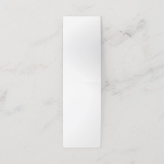 Carte de fidélité pliée (Extérieur déplié)