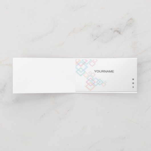 Carte de fidélité pliée (Intérieur déplié)