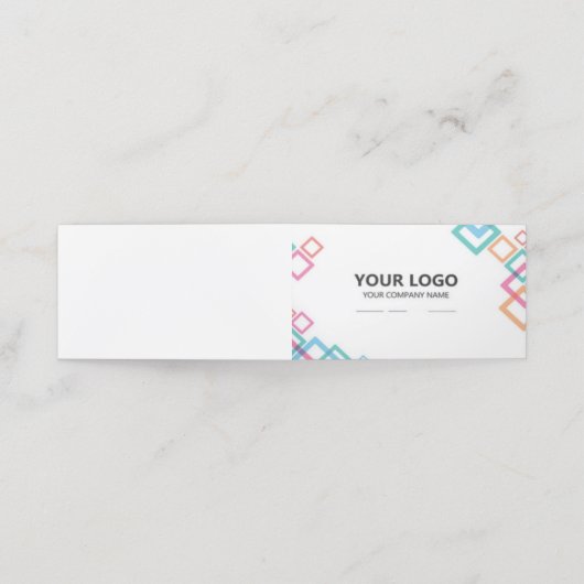 Carte de fidélité pliée (Extérieur déplié)