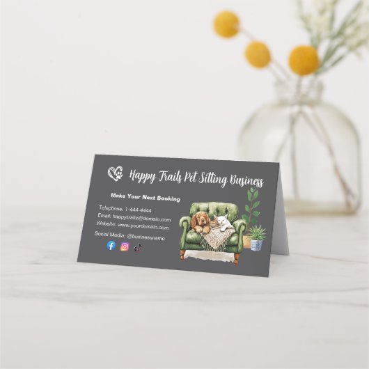 Carte de fidélité pliée (Dos)