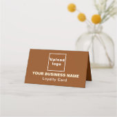 Carte de fidélité pliée Brown affaires (Devant)