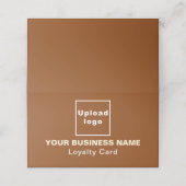 Carte de fidélité pliée Brown affaires (Extérieur déplié)