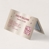 Carte de fidélité pliée de la palette de fausse om (Dos)