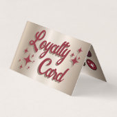 Carte de fidélité pliée de la palette de fausse om (Devant)