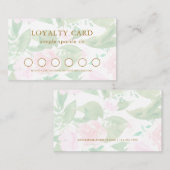 Carte de fidélité Plutôt rose Floral (Devant / Derrière)