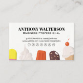Carte De Fidélité Popsicles et glace (Dos)