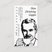 Carte De Fidélité Potable principal tasse de thé de matin de schéma (Devant)