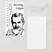 Carte De Fidélité Potable principal tasse de thé portrait de matin (Devant / Derrière)