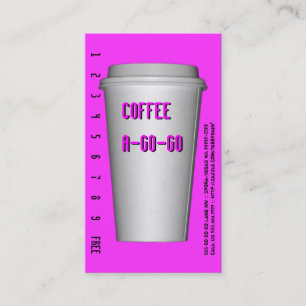 Carte De Fidélité Pour aller tasse Un-Aller-Allez