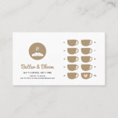 Carte de fidélité pour boulangerie bohème et café (Devant)