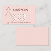 Carte de fidélité pour Boutique (Devant / Derrière)