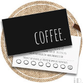 carte de fidélité pour café