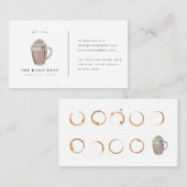 Carte de fidélité pour le café Carte de visite (Devant / Derrière)