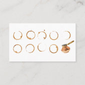 Carte de fidélité pour le carte de visite de (Dos)