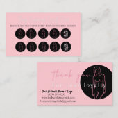 Carte de fidélité pour le remodelage du corps (Devant / Derrière)