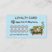 Carte de fidélité pour les animaux de compagnie et (Devant)