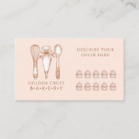 Carte de fidélité pour les outils de pâtisserie de