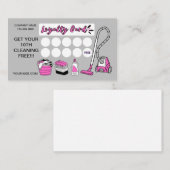 Carte de fidélité pour les services de nettoyage (Devant / Derrière)