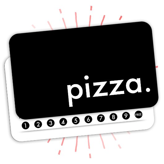 carte de fidélité pour pizza